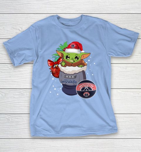 Washington Wizards Christmas Baby Yoda Star Wars Funny Happy NBA T-Shirt 11