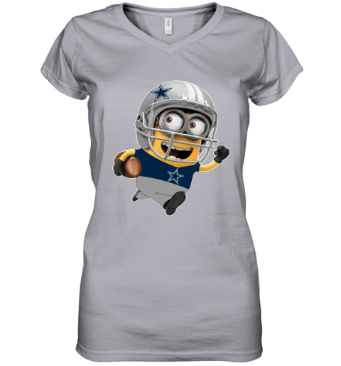 NFL Dallas Cowboys Minions Disney Football Sports V-Neck T-Shirt