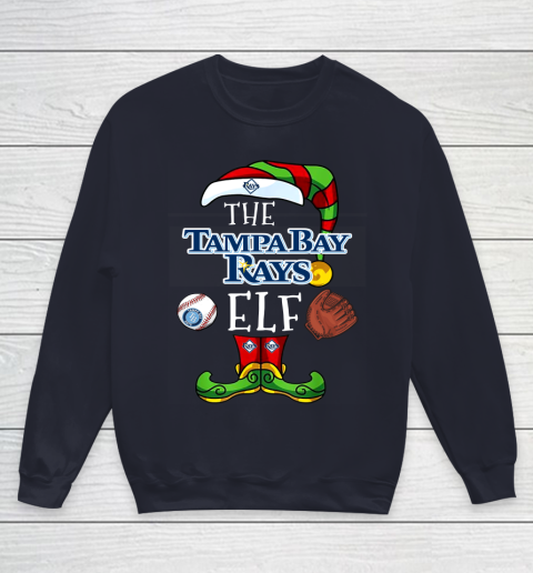 Tampa Bay Rays Christmas ELF Funny MLB Youth Sweatshirt 2