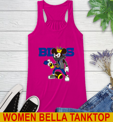 Buffalo Bills NFL Football Mickey Peace Sign Sports Racerback Tank 8