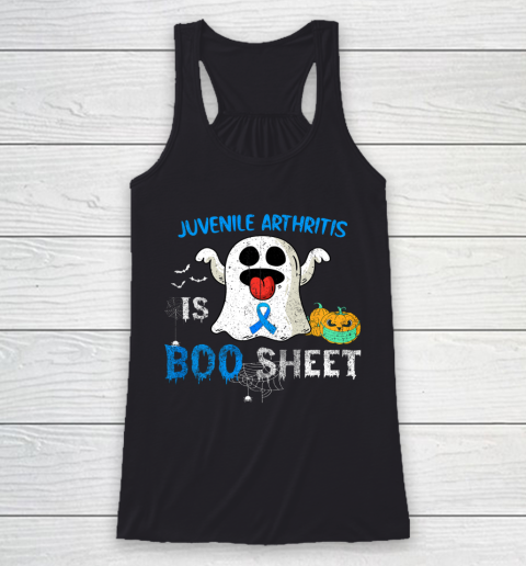 Halloween Shirt For Women and Men Juvenile Arthritis is Boo Sheet Racerback Tank