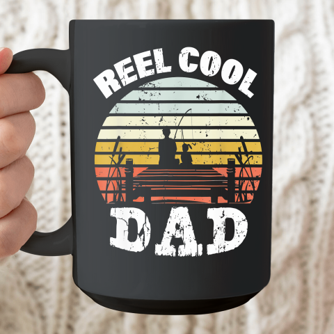 Reel Cool Dad Fisherman Father's Day Fishing Ceramic Mug 15oz