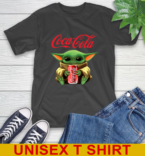 Star Wars Baby Yoda Hugs Coca Cola Soft Drink Shirt 2