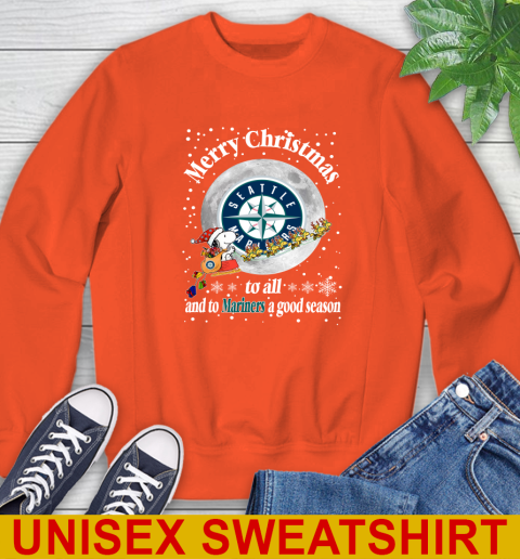 Seattle Mariners Merry Christmas To All And To Mariners A Good Season MLB Baseball Sports Sweatshirt 3