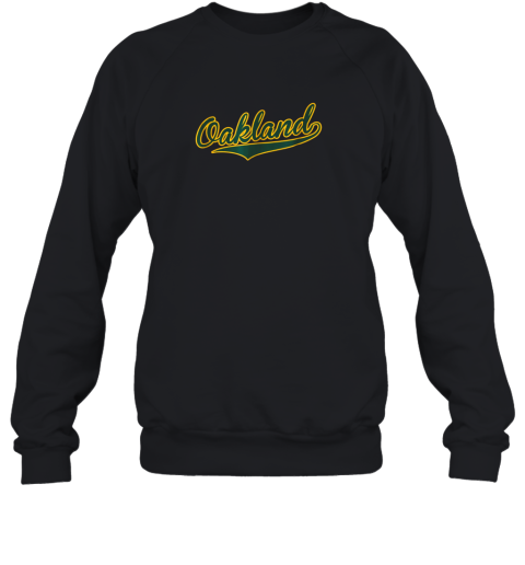 Oakland Shirt  Baseball Script Sweatshirt