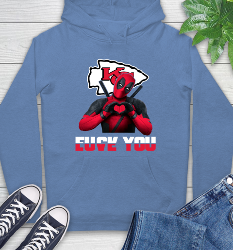 NHL Kansas City Chiefs Deadpool Love You Fuck You Football Sports Hoodie 11