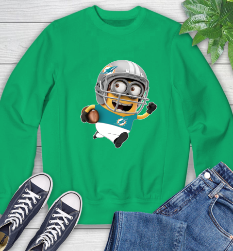 NFL Miami Dolphins Minions Disney Football Sports Sweatshirt 6