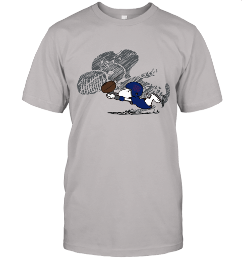 New York Giants Snoopy Plays The Football Game Unisex Jersey Tee