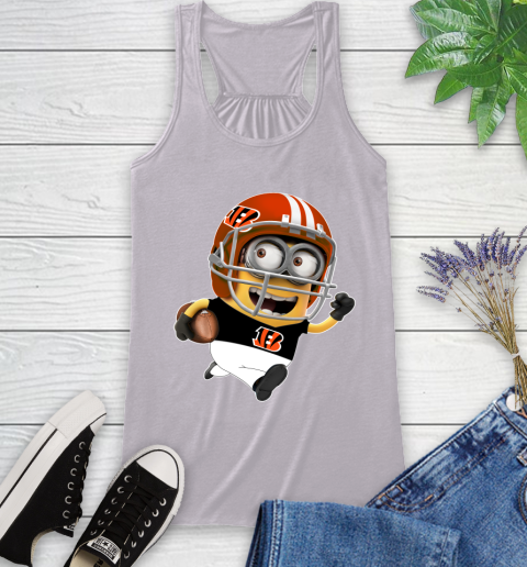 NFL Cincinnati Bengals Minions Disney Football Sports Racerback Tank 5