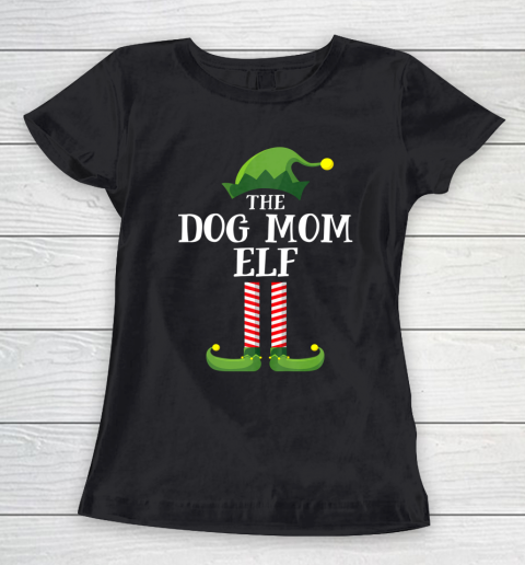 Dog Mom Elf Matching Family Group Christmas Party Pajama Women's T-Shirt