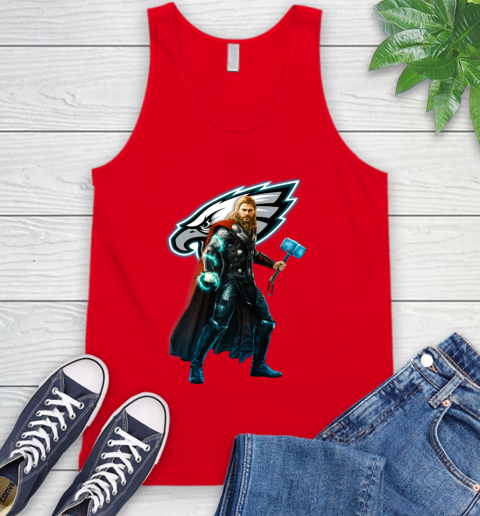 NFL Thor Avengers Endgame Football Philadelphia Eagles Tank Top 6