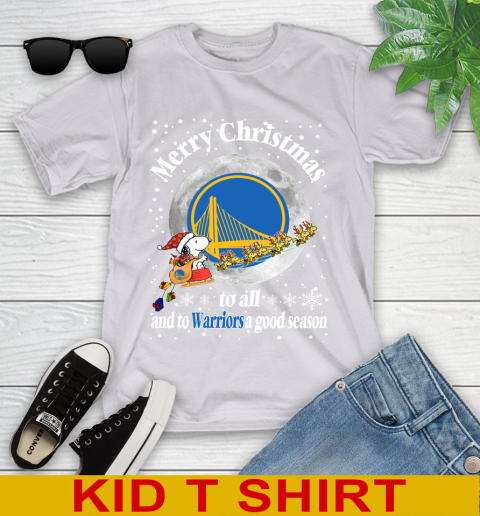 Golden State Warriors Merry Christmas To All And To Warriors A Good Season NBA Basketball Sports Youth T-Shirt 4