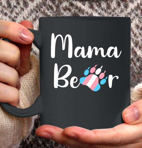 Mama Bear Transgender Mom T Shirt Trans Pride Gift Ceramic Mug 11oz 2