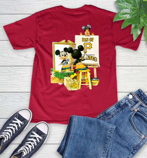 MLB Baseball Pittsburgh Pirates Mickey Drawing Shirt 51