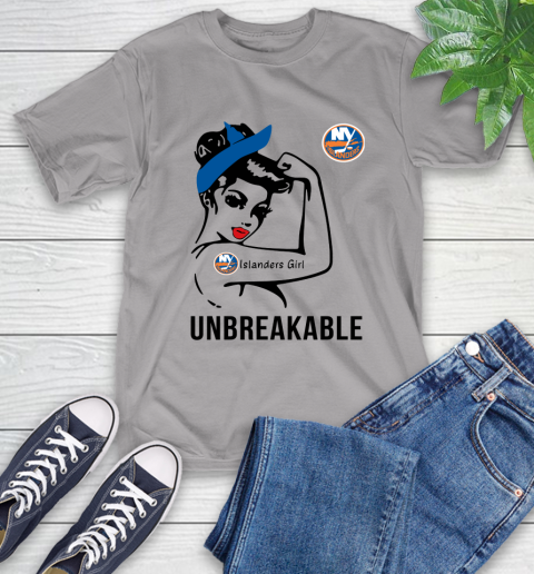 NHL New York Islanders Girl Unbreakable Hockey Sports T-Shirt 4