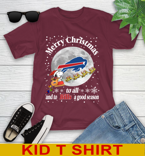 Buffalo Bills Merry Christmas To All And To Bills A Good Season NFL Football Sports Youth T-Shirt 5