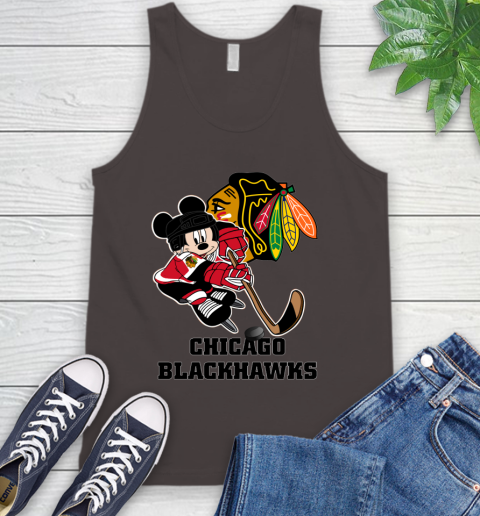 NHL Chicago Blackhawks Mickey Mouse Disney Hockey T Shirt Tank Top 7