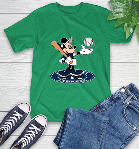 MLB Baseball New York Yankees Cheerful Mickey Disney Shirt T-Shirt 8