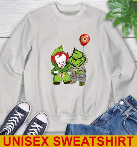 Indiana Pacers Baby Pennywise Grinch Christmas NBA Basketball Sweatshirt 12