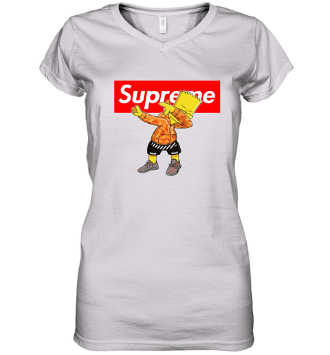 Supreme Simpson Dabbing Women's V-Neck T-Shirt