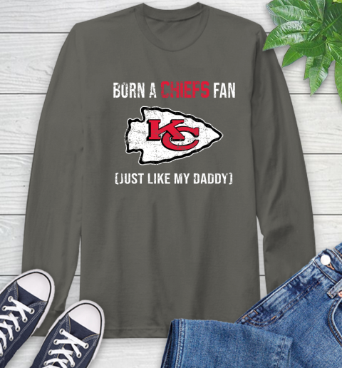 NFL Kansas City Chiefs Football Loyal Fan Just Like My Daddy Shirt Long Sleeve T-Shirt 10