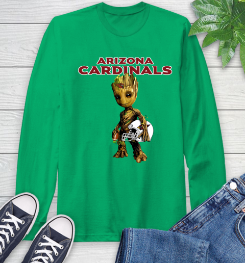 Arizona Cardinals NFL Football Groot Marvel Guardians Of The Galaxy Long Sleeve T-Shirt 8 Arizona Cardinals NFL Football Groot Marvel Guardians Of The Galaxy Long Sleeve T-Shirt - Image 8