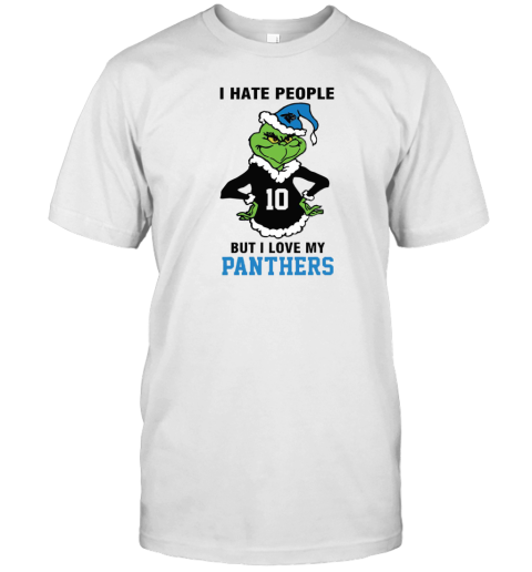 I Hate People But I Love My Panthers Carolina Panthers NFL Teams T-Shirt