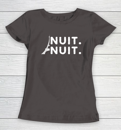 Nuit Nuit Shirt Night Night French Words Paris Tower Tour Eiffel Women's T-Shirt 5