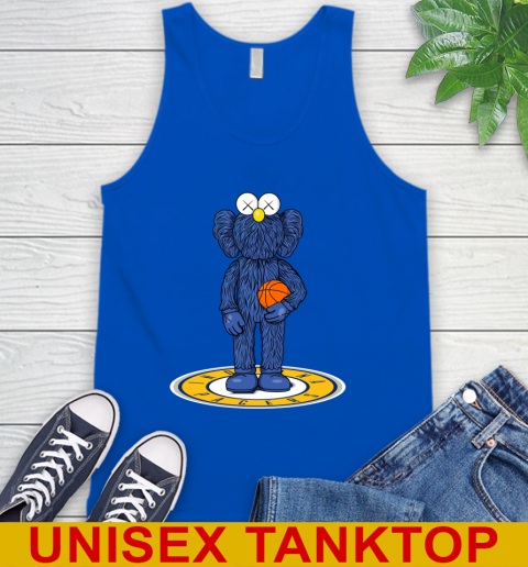 NBA Basketball Indiana Pacers Kaws Bff Blue Figure Shirt Tank Top 5