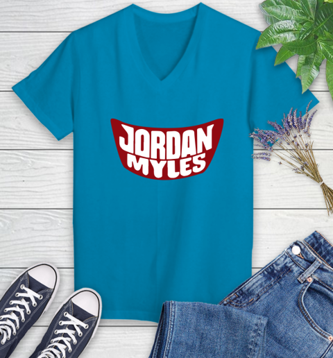 Wwe Jordan Myles racially insensitive Women's V-Neck T-Shirt 7