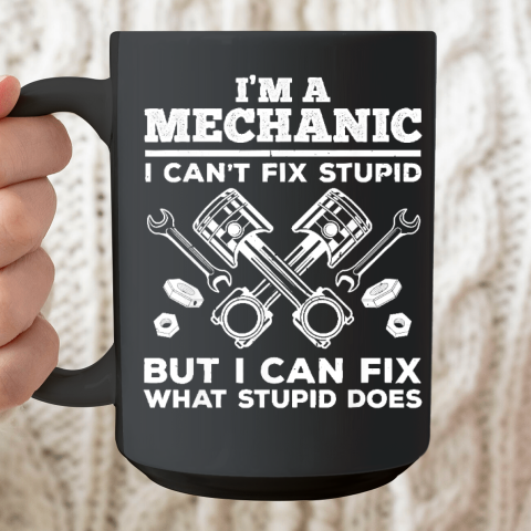 Funny Mechanic For Men Dad Car Auto Diesel Automobile Garage Ceramic Mug 15oz