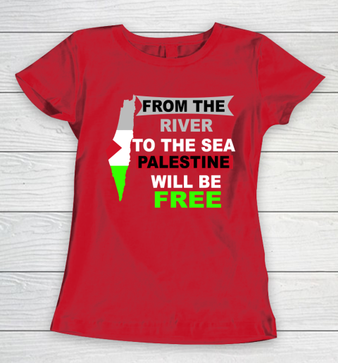 From The River To The Sea Palestine Will Be Free Shirt Women's T-Shirt 9