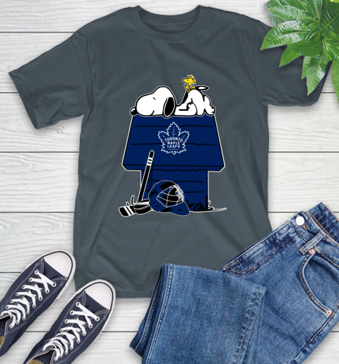 Toronto Maple Leafs NHL Hockey Snoopy Woodstock The Peanuts Movie T-Shirt 9