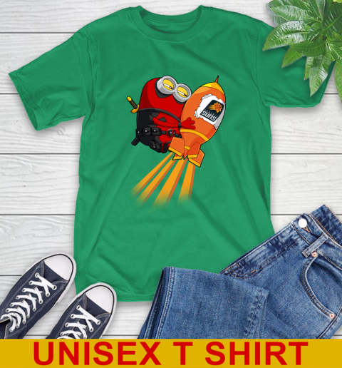 NBA Basketball Phoenix Suns Deadpool Minion Marvel Shirt T-Shirt 7