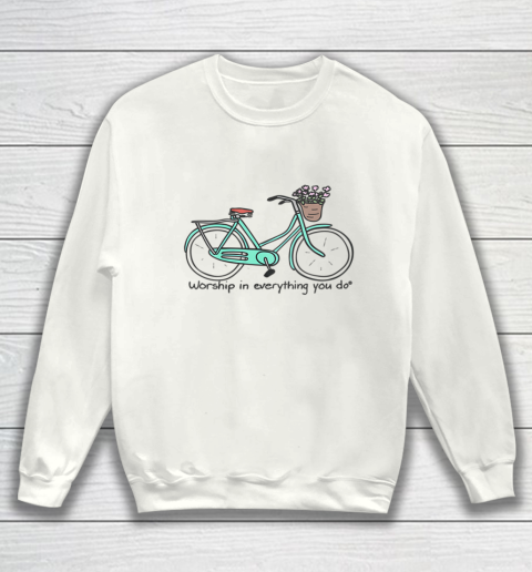Cheerful Bicycling Sweatshirt