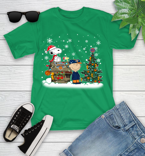 New York Knicks NBA Basketball Christmas The Peanuts Movie Snoopy Championship Youth T-Shirt 8