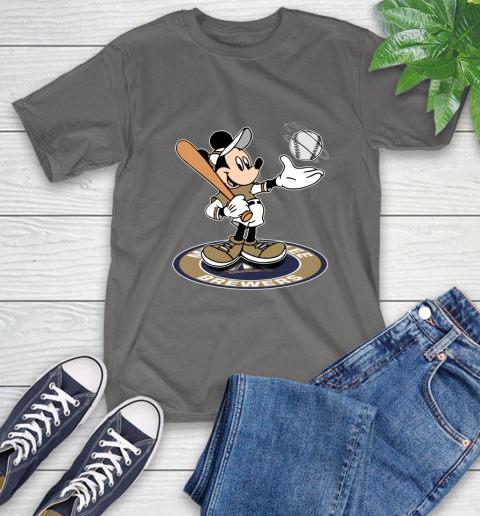MLB Baseball Milwaukee Brewers Cheerful Mickey Disney Shirt T-Shirt 10