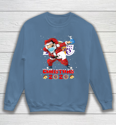 Los Angeles Lakers Funny Santa Claus Dabbing Christmas 2020 NBA Sweatshirt 6