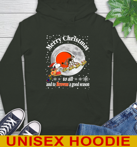 Cleveland Browns Merry Christmas To All And To Browns A Good Season NFL Football Sports Hoodie 12