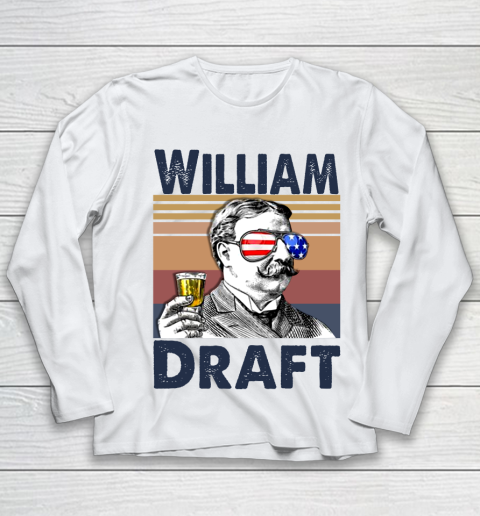 William Draft Drink Independence Day The 4th Of July Shirt Youth Long Sleeve