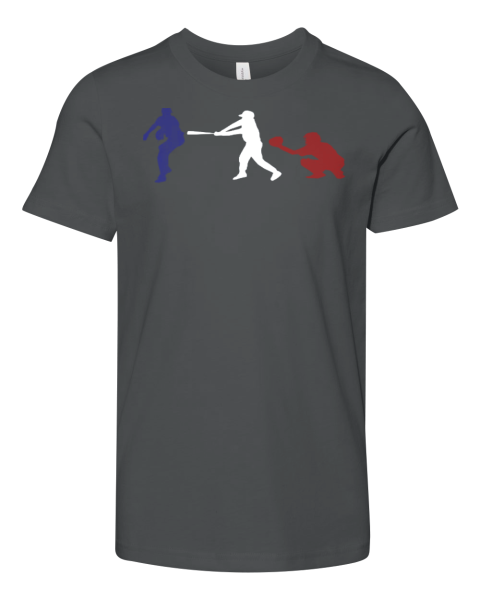 Baseball USA flag American Tradition Spirit Premium Youth T-shirt