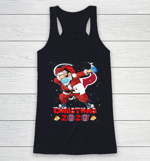Houston Texans Funny Santa Claus Dabbing Christmas 2020 NFL Racerback Tank 7