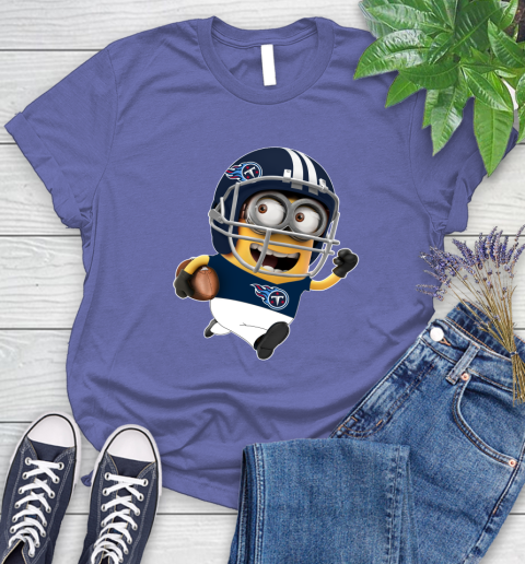 NFL Tennessee Titans Minions Disney Football Sports Women's T-Shirt 11
