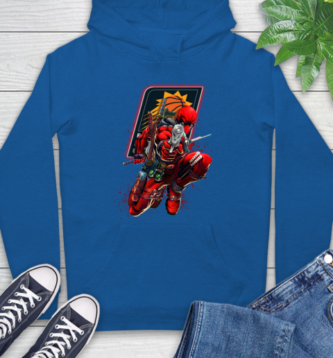 NBA Deadpool Marvel Comics Sports Basketball Phoenix Suns Hoodie 9