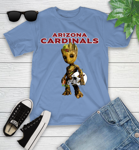 Arizona Cardinals NFL Football Groot Marvel Guardians Of The Galaxy Youth T-Shirt 11