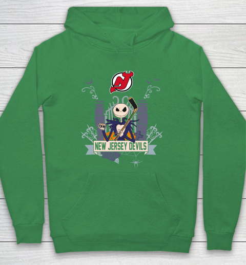 NHL New Jersey Devils Hockey Jack Skellington Halloween Hoodie 5