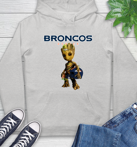 Denver Broncos NFL Football Groot Marvel Guardians Of The Galaxy Hoodie