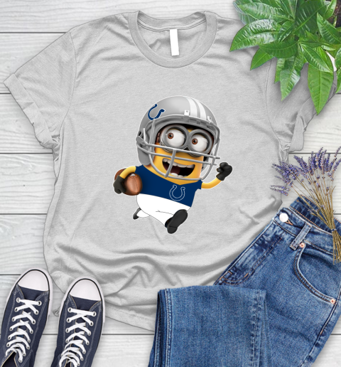 NFL Indianapolis Colts Minions Disney Football Sports Women's T-Shirt