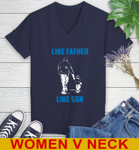 Orlando Magic NBA Basketball Like Father Like Son Sports Women's V-Neck T-Shirt 12