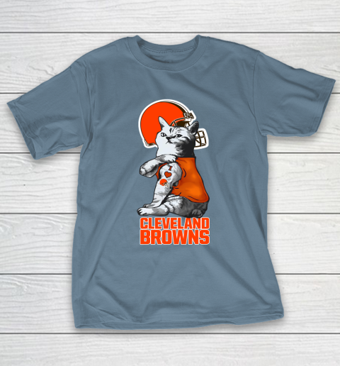 NFL Football My Cat Loves Cleveland Browns T-Shirt 6